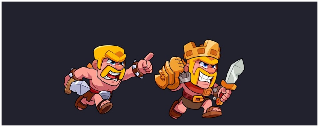 Squad 1: barbarian and barbarian king