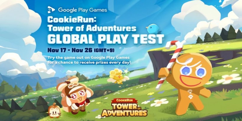 Cookie Run: Tower of Adventures is hosting a global playtest on Google Play over the next few days