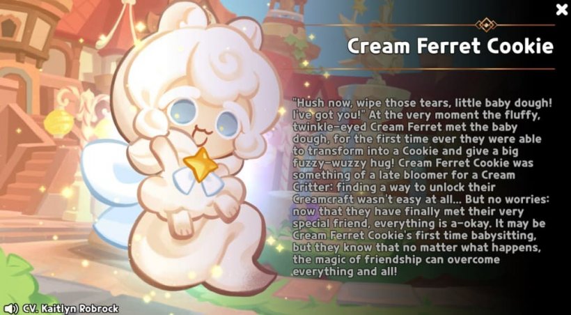 cream ferret cookie's story