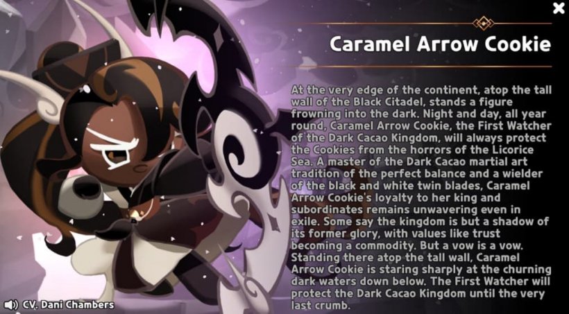 caramel arrow cookie story