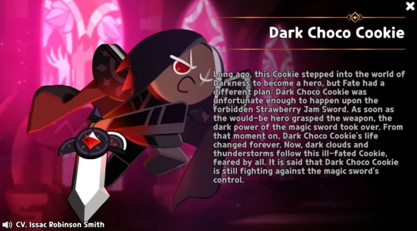 dark choco cookie story