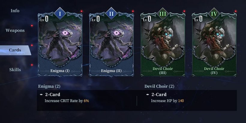 Cards in DMC Peak off Combat