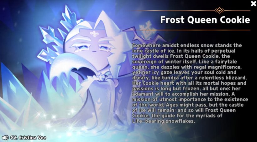 frost queen cookie story