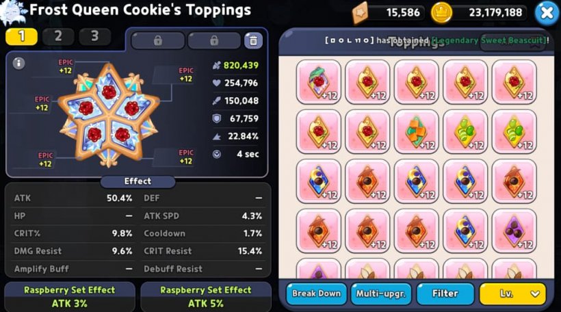 frost queen cookie toppings setup