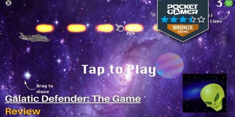 Galactic Defender review - "When base defence meets vertical arcade shmup"