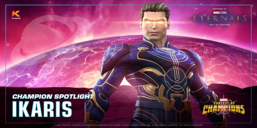 The Eternals’ boy who flew too close to the sun, Ikaris, flies into Marvel Contest of Champions