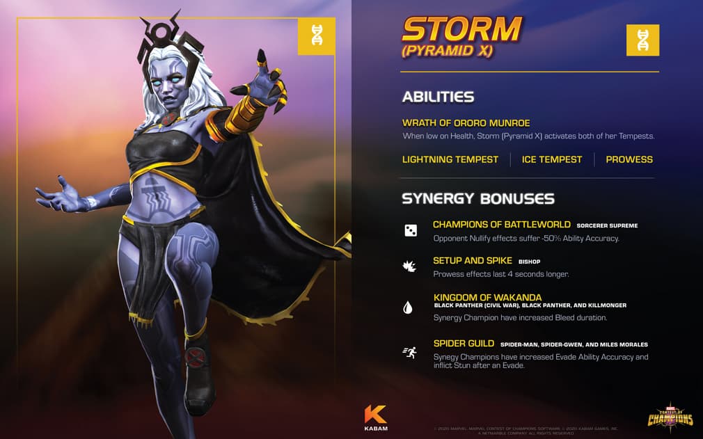 Storm character biography in MCoC