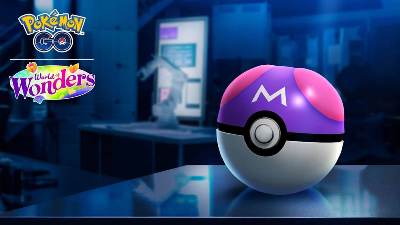 a pokemon go master ball inside a lab