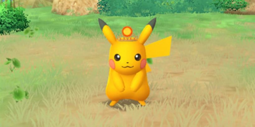 Shiny Pikachu with a crown