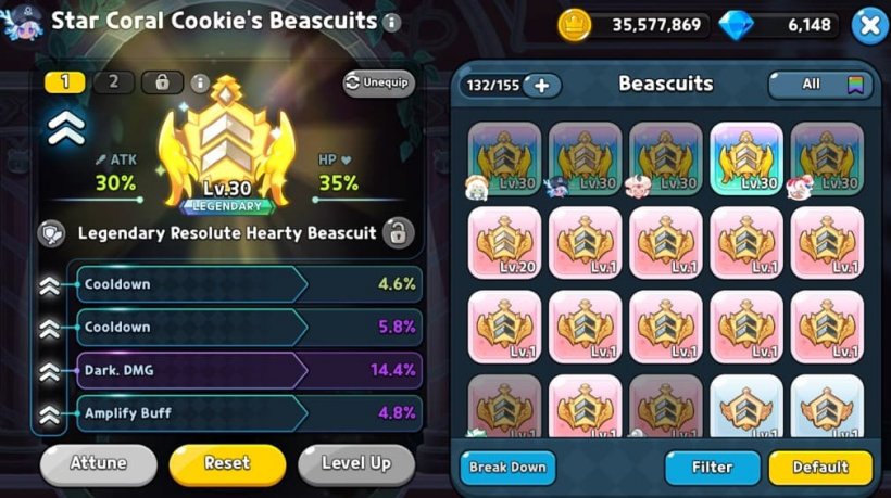 star coral cookie beascuit stats