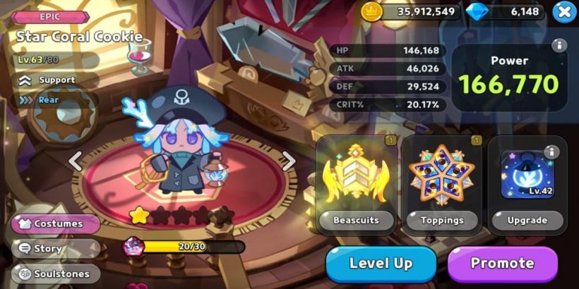 Cookie Run Kingdom Star Coral Cookie Toppings and Beascuits guide