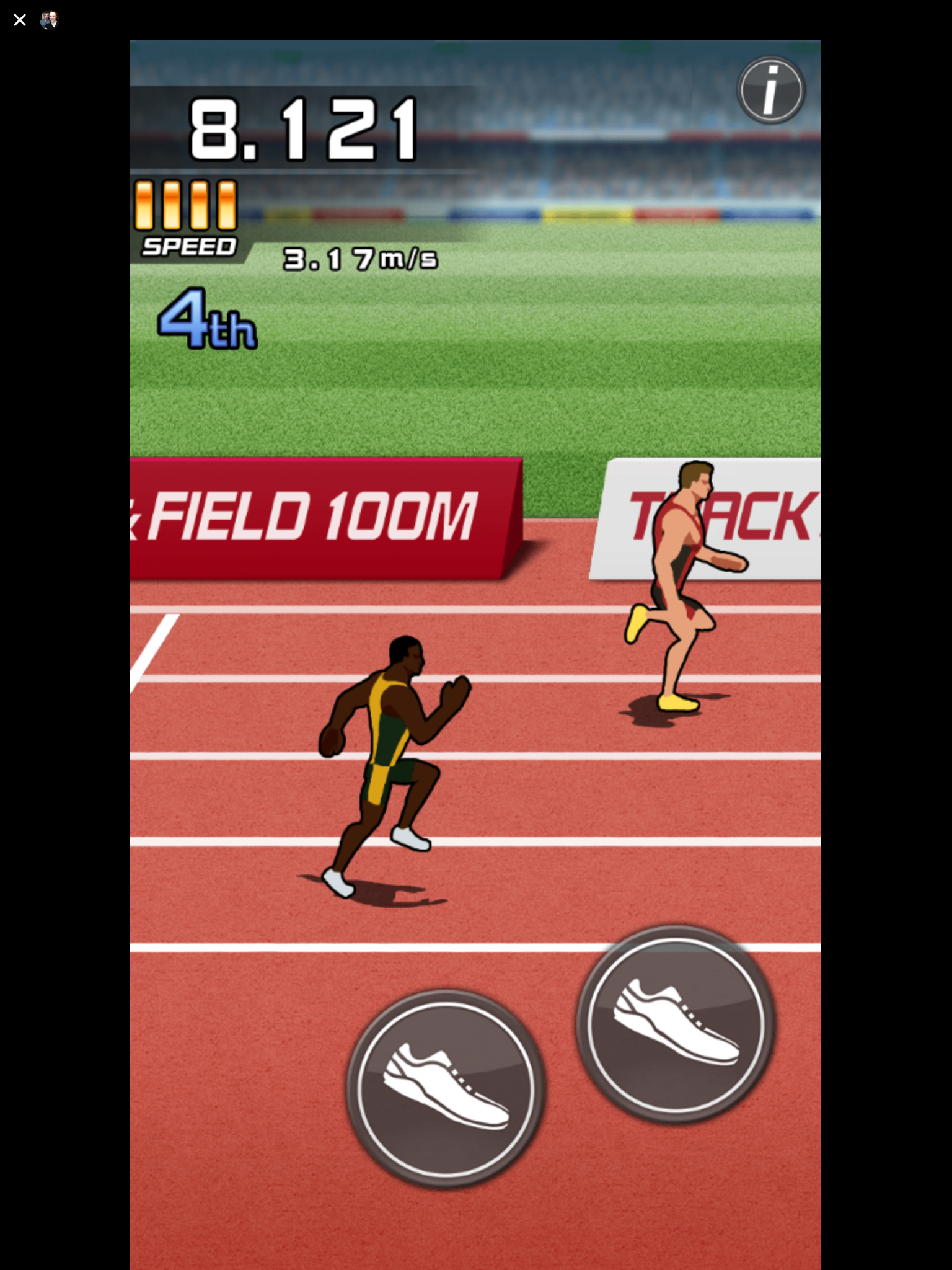 Track and Field 100M Facebook Messenger review